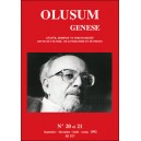 Oluşum/Gen&egrave;se N&deg; 20-21